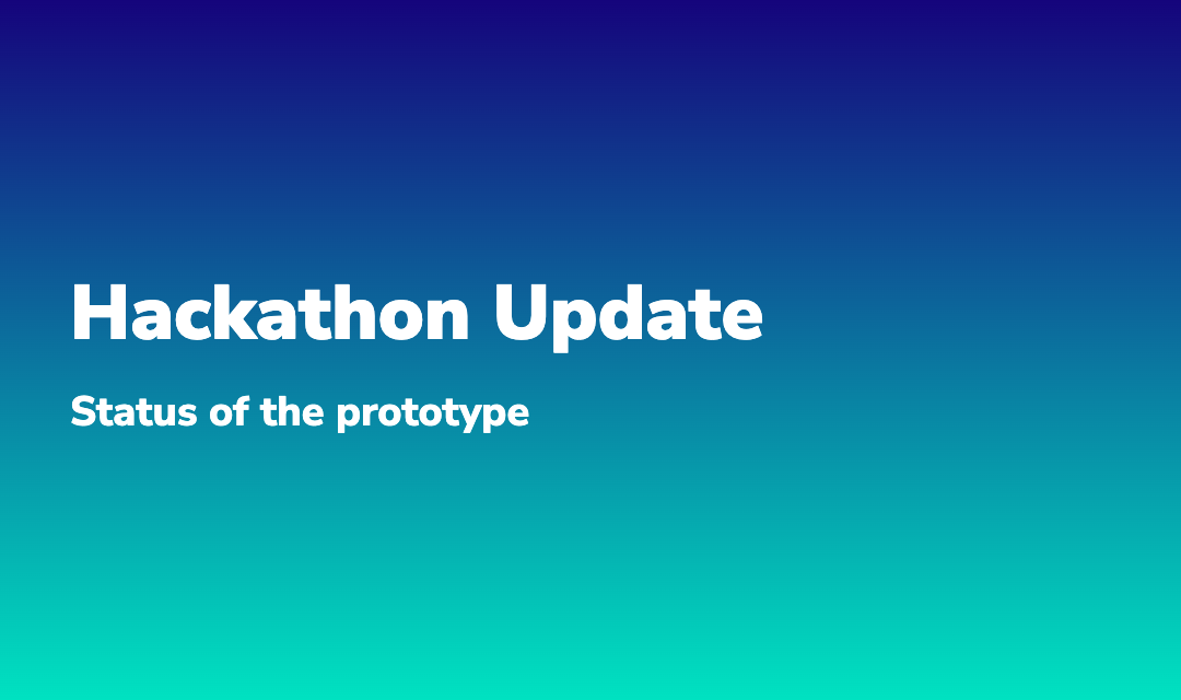 Blog post about Hackathon Update